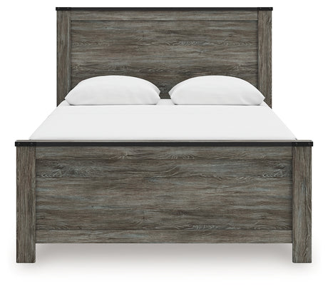 Frandern Queen Panel Bed, Dresser, Mirror, Chest and 2 Nightstands from Ashley Furniture - Luna Furniture