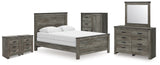Frandern Queen Panel Bed, Dresser, Mirror, Chest and 2 Nightstands from Ashley - Luna Furniture