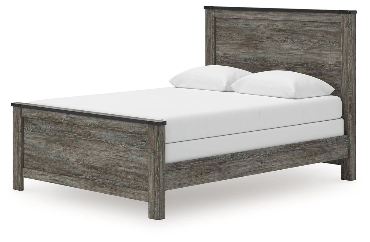 Frandern Queen Panel Bed, Dresser, Mirror, Chest and 2 Nightstands from Ashley - Luna Furniture