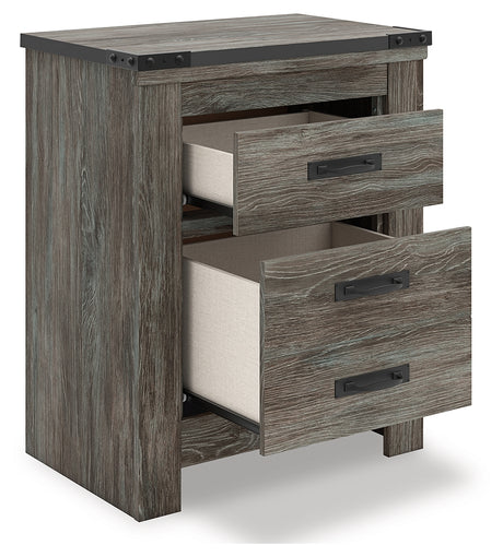 Frandern Queen Panel Bed, Dresser, Mirror, Chest and 2 Nightstands from Ashley Furniture - Luna Furniture