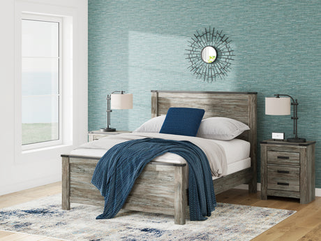 Frandern Queen Panel Bed, Dresser, Mirror, Chest and 2 Nightstands from Ashley Furniture - Luna Furniture