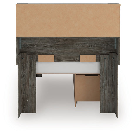 Frandern Twin Bookcase Bed with Storage, Dresser and Mirror from Ashley - Luna Furniture