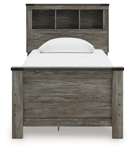 Frandern Twin Bookcase Bed with Storage, Dresser and Mirror from Ashley - Luna Furniture