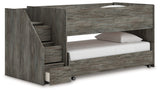Frandern Twin Over Twin Loft Bed and Mattresses from Ashley - Luna Furniture
