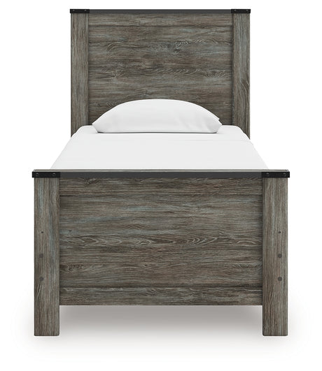Frandern Twin Panel Bed, Dresser and Mirror from Ashley - Luna Furniture