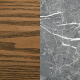 Franklin Gray and Dark Oak 59-inch Round Dining Table from Coaster - Luna Furniture