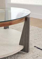 Frazwa Coffee Table with 2 End Tables in Multi from Ashley Furniture - Luna Furniture