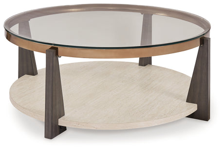 Frazwa Coffee Table with 2 End Tables in Multi from Ashley - Luna Furniture