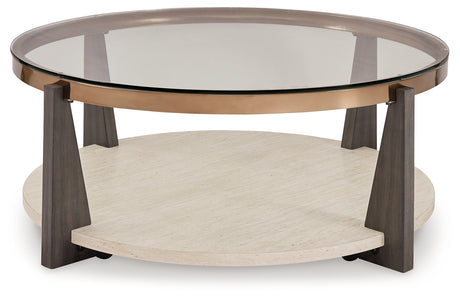 Frazwa Coffee Table with 2 End Tables in Multi from Ashley - Luna Furniture