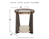 Frazwa Coffee Table with 2 End Tables in Multi from Ashley Furniture - Luna Furniture