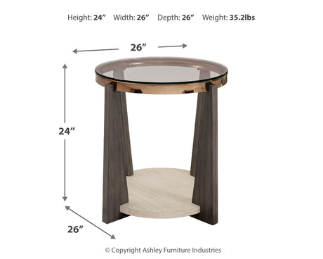 Frazwa Coffee Table with 2 End Tables in Multi from Ashley - Luna Furniture