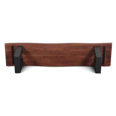 Reed 68" Bench in Light Sequoia with Gunmetal Legs, Set of 2 from Home Trends & Design - Luna Furniture