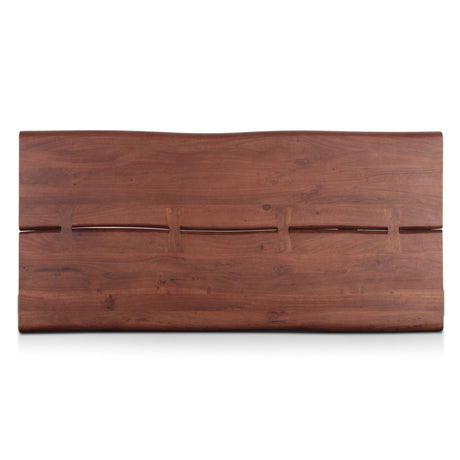 Reed 79" Dining Table in Light Sequoia with Gunmetal Legs from Home Trends & Design - Luna Furniture