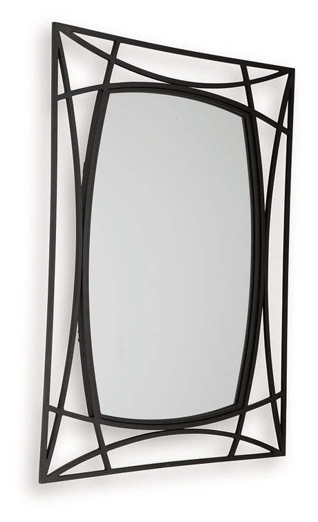 Freenville Black Accent Mirror from Ashley - Luna Furniture