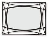 Freenville Black Accent Mirror from Ashley - Luna Furniture