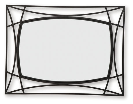 Freenville Black Accent Mirror from Ashley - Luna Furniture