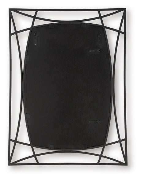 Freenville Black Accent Mirror from Ashley - Luna Furniture