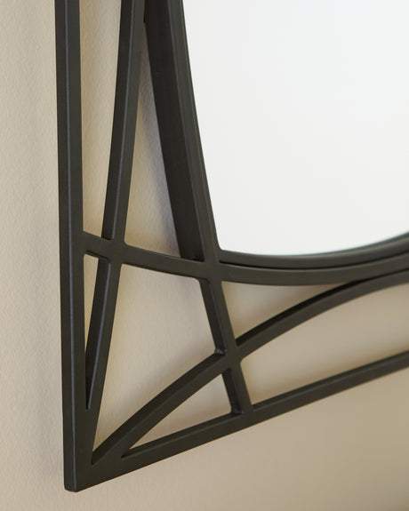 Freenville Black Accent Mirror from Ashley - Luna Furniture