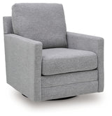 Freybourne Pewter Swivel Accent Chair from Ashley - Luna Furniture