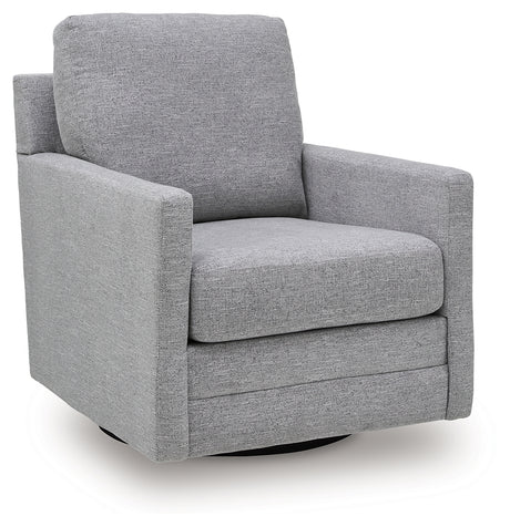 Freybourne Pewter Swivel Accent Chair from Ashley - Luna Furniture
