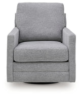 Freybourne Pewter Swivel Accent Chair from Ashley - Luna Furniture