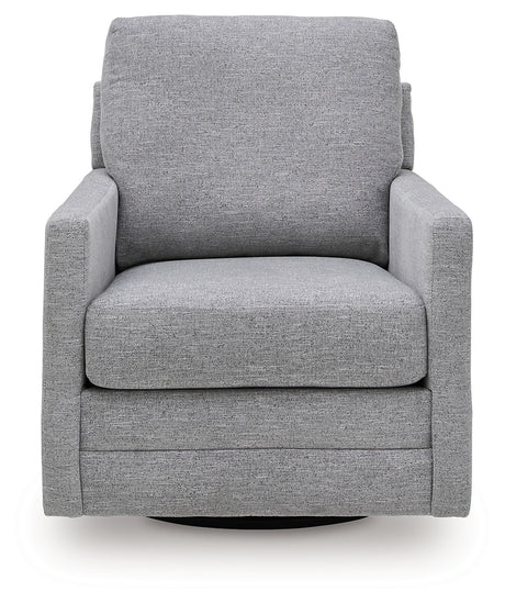 Freybourne Pewter Swivel Accent Chair from Ashley - Luna Furniture