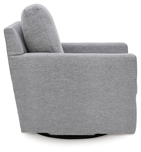 Freybourne Pewter Swivel Accent Chair from Ashley - Luna Furniture