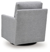 Freybourne Pewter Swivel Accent Chair from Ashley - Luna Furniture