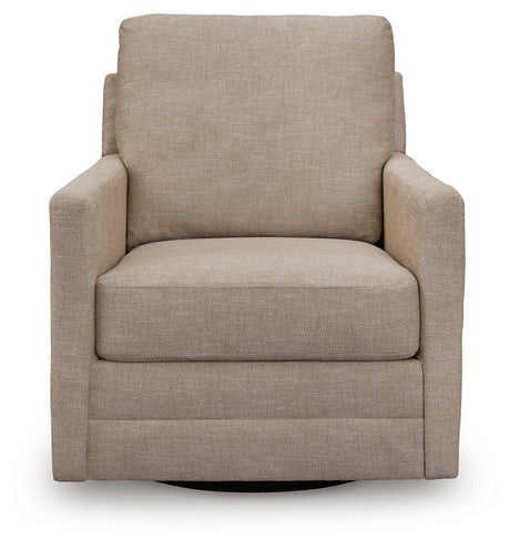 Freybourne Twill Swivel Accent Chair from Ashley - Luna Furniture