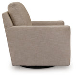 Freybourne Twill Swivel Accent Chair from Ashley - Luna Furniture