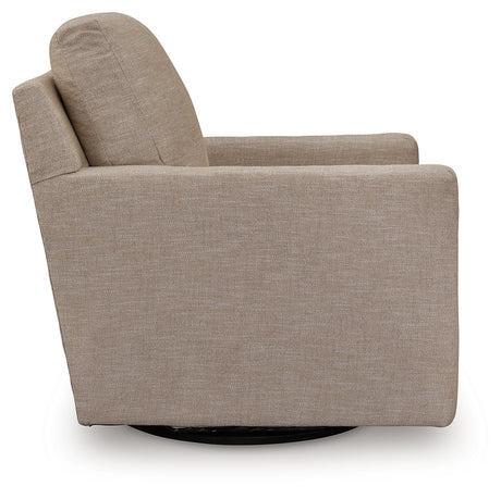 Freybourne Twill Swivel Accent Chair from Ashley - Luna Furniture