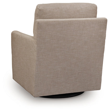 Freybourne Twill Swivel Accent Chair from Ashley - Luna Furniture