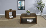 Frisco Dark Pine 2-Piece Coffee and End Table Set from Coaster - Luna Furniture
