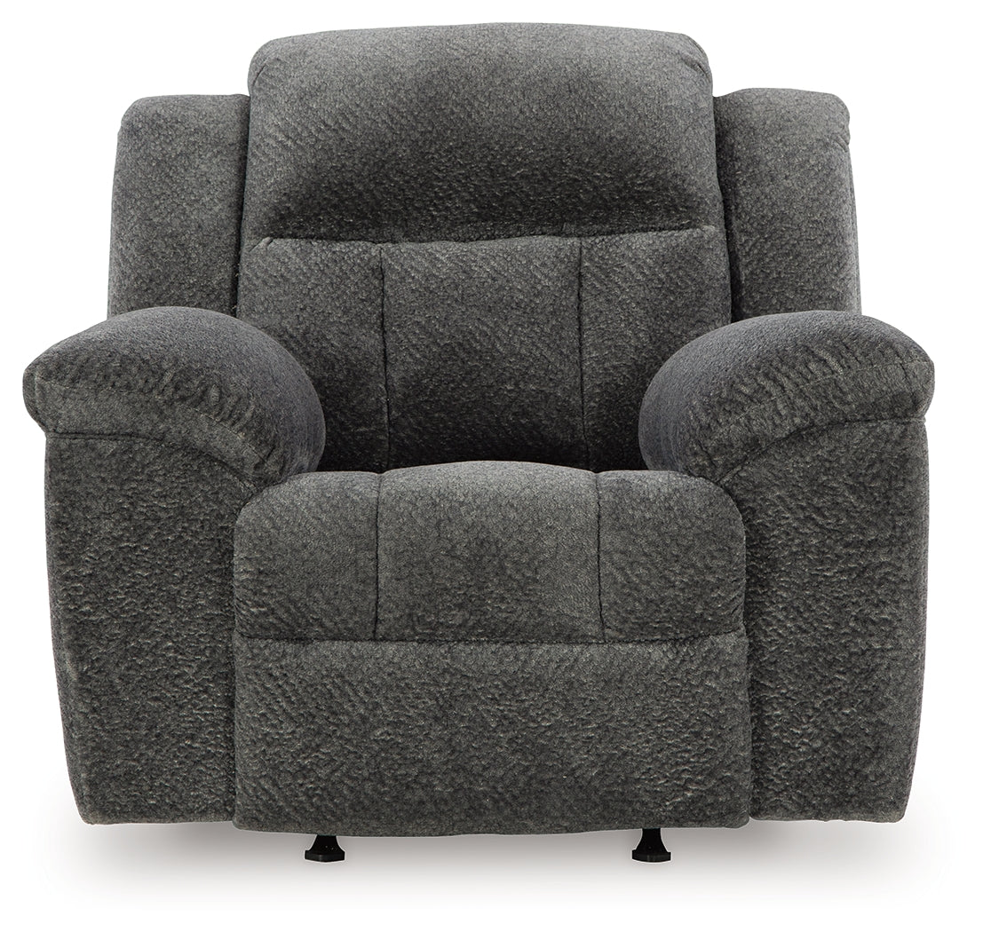 Frohn Graphite Reclining LoveSeat and 2 Recliners from Ashley Furniture - Luna Furniture