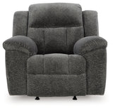 Frohn Graphite Reclining LoveSeat and 2 Recliners from Ashley Furniture - Luna Furniture