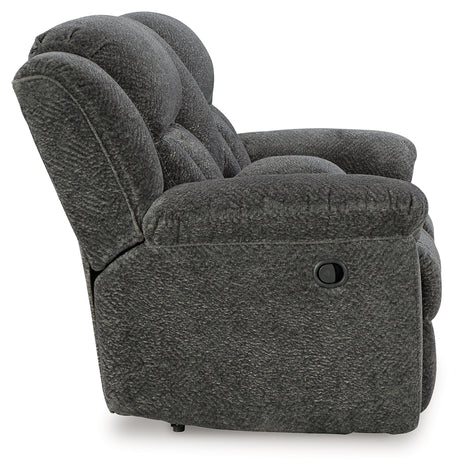 Frohn Graphite Reclining LoveSeat and 2 Recliners from Ashley Furniture - Luna Furniture
