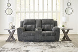 Frohn Graphite Reclining LoveSeat and 2 Recliners from Ashley Furniture - Luna Furniture