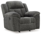 Frohn Graphite Reclining LoveSeat and 2 Recliners from Ashley Furniture - Luna Furniture