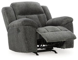 Frohn Graphite Reclining LoveSeat and 2 Recliners from Ashley Furniture - Luna Furniture