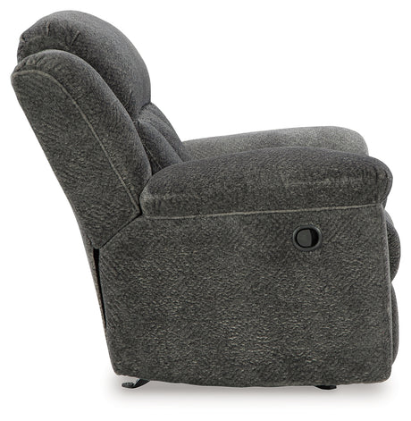 Frohn Graphite Reclining LoveSeat and 2 Recliners from Ashley Furniture - Luna Furniture