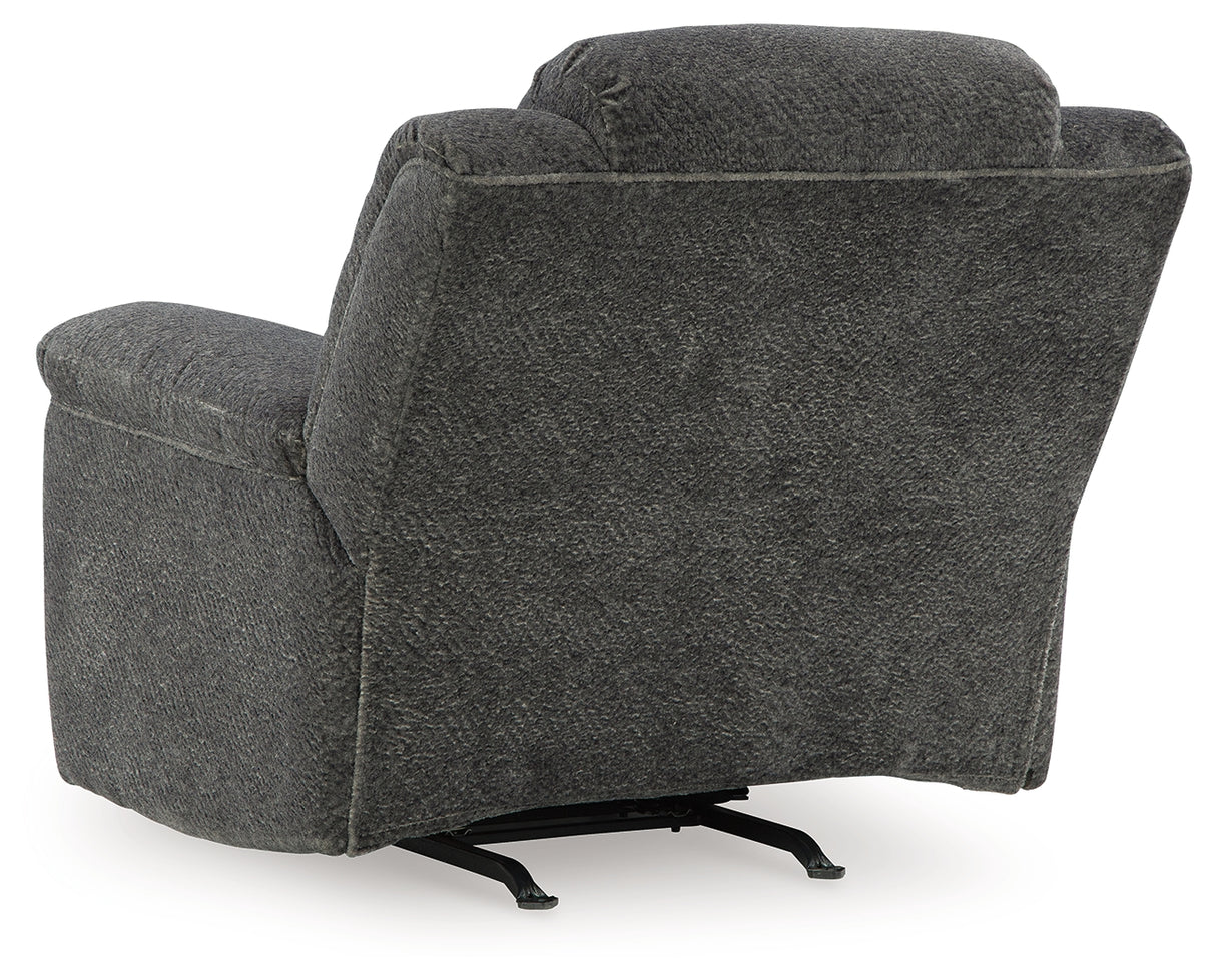 Frohn Graphite Reclining LoveSeat and 2 Recliners from Ashley Furniture - Luna Furniture