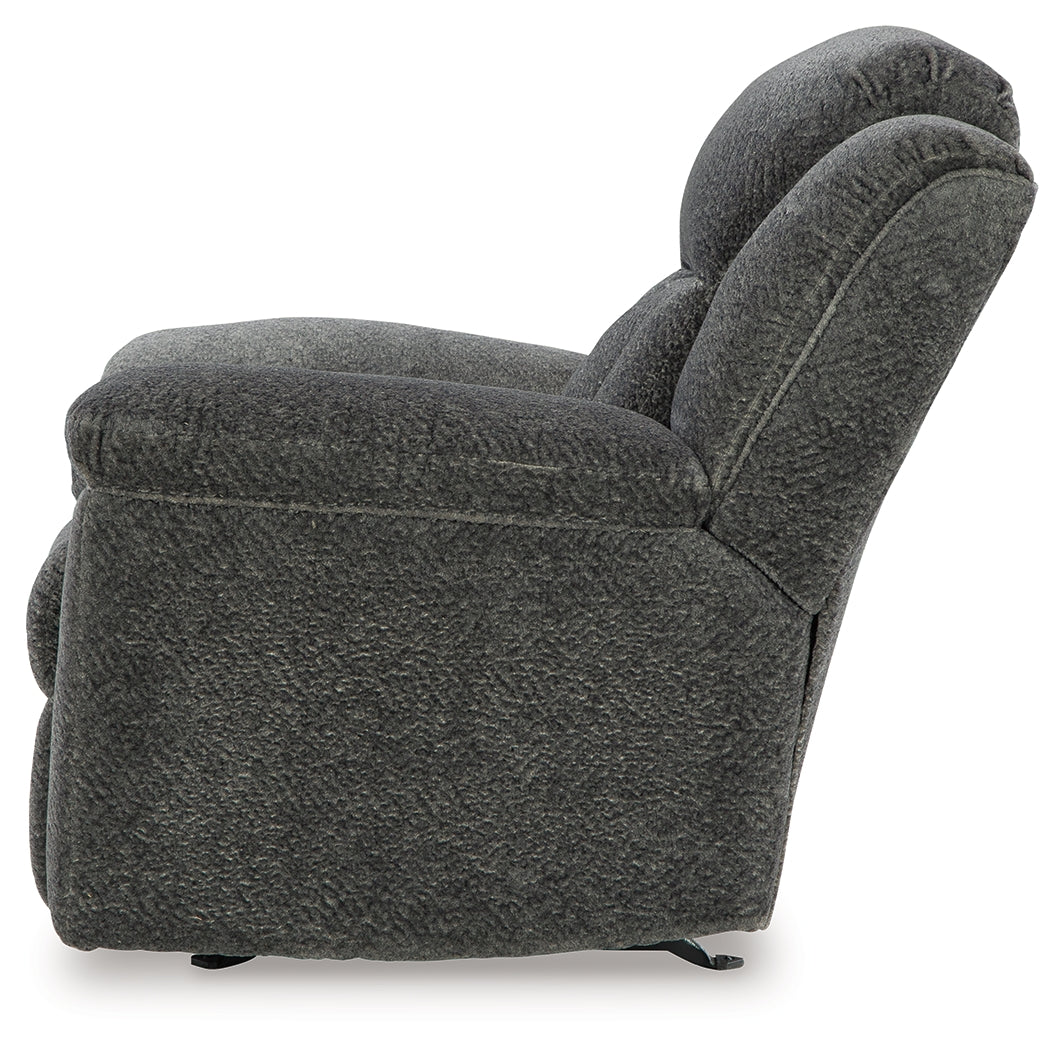 Frohn Graphite Reclining LoveSeat and 2 Recliners from Ashley Furniture - Luna Furniture