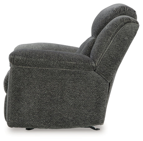 Frohn Graphite Reclining LoveSeat and 2 Recliners from Ashley Furniture - Luna Furniture