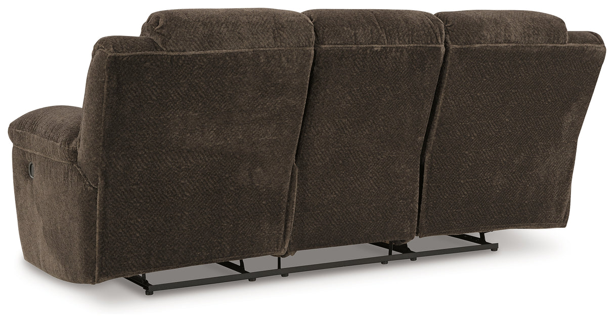 Frohn Chocolate Reclining Sofa from Ashley - Luna Furniture