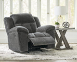 Frohn Graphite Recliner from Ashley - Luna Furniture