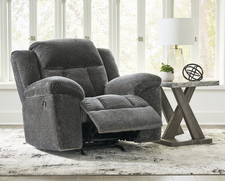 Frohn Graphite Recliner from Ashley - Luna Furniture