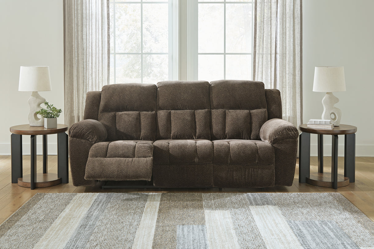Frohn in Chocolate Reclining Sofa and Loveseat from Ashley Furniture - Luna Furniture