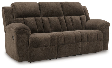 Frohn in Chocolate Reclining Sofa and Loveseat from Ashley Furniture - Luna Furniture