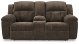 Frohn in Chocolate Reclining Sofa and Loveseat from Ashley Furniture - Luna Furniture