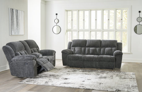 Frohn Sofa and Loveseat in Graphite from Ashley - Luna Furniture
